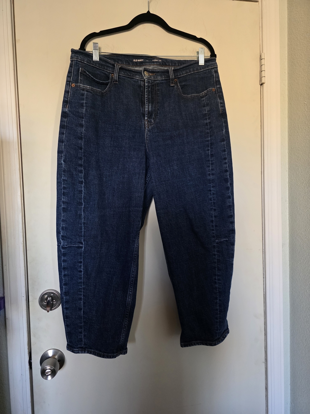 Old Navy Blue Barrel Leg Jeans